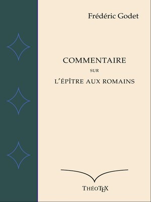 cover image of Commentaire sur l'Épître aux Romains
